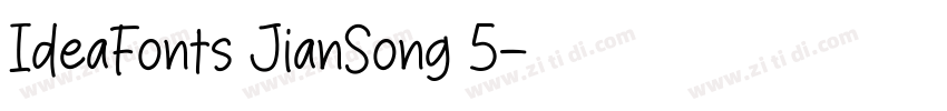IdeaFonts JianSong 5字体转换
